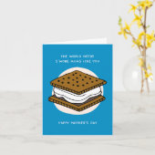 Moederdagkaart voor mama met s'mores kaart (Gele Bloem)