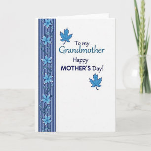 Moederdagkaart voor oma met bloemen kaart