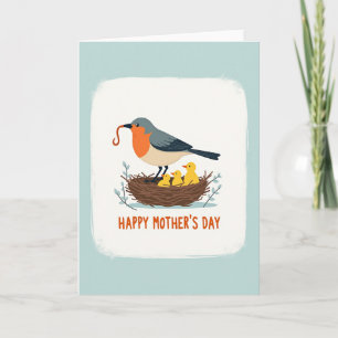 Moederdagkaart voor Vogels Kaart