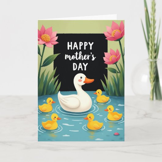 Moederdagkaart Water Vogel Kaart (Voorkant)