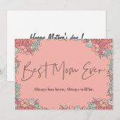 Moederdagkaarten Botanisch Schattig Sentimenteel Feestdagenkaart (Voorkant / Achterkant)