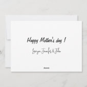 Moederdagkaarten Botanisch Schattig Sentimenteel Feestdagenkaart (Achterkant)