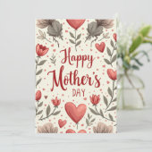 moederdagkaarten feestdagenkaart (Staand voorkant)
