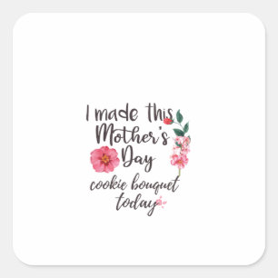 moederdagstichter vierkante sticker