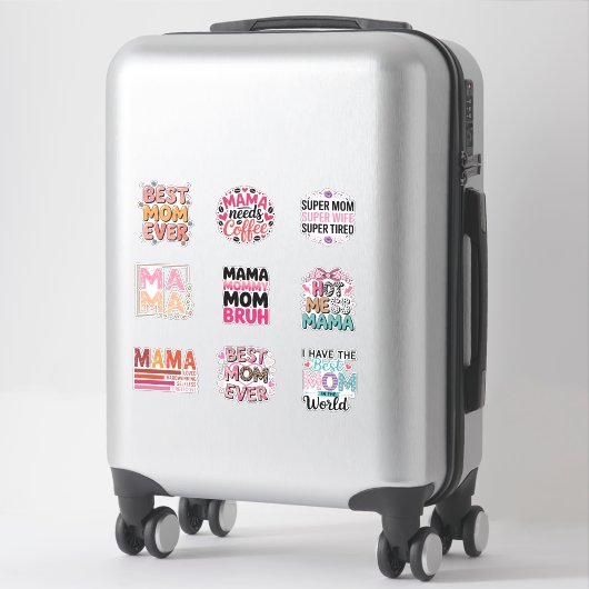 Moederdagstickers Sticker (Koffer)