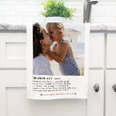 Moederdefinitie | Moderne minimale fototheekdoek Theedoek