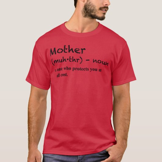 Moederdefinitie Unieke gift retro T-shirt (Voorkant)