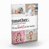 Moederdefinitie van het hart van het gezin 4 fotoblokken (Links)