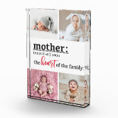 Moederdefinitie van het hart van het gezin 4 fotoblokken (Rechts)