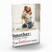 Moederdefinitie van het hart van het gezin fotoblokken (Links)