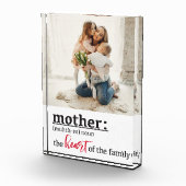 Moederdefinitie van het hart van het gezin fotoblokken (Rechts)