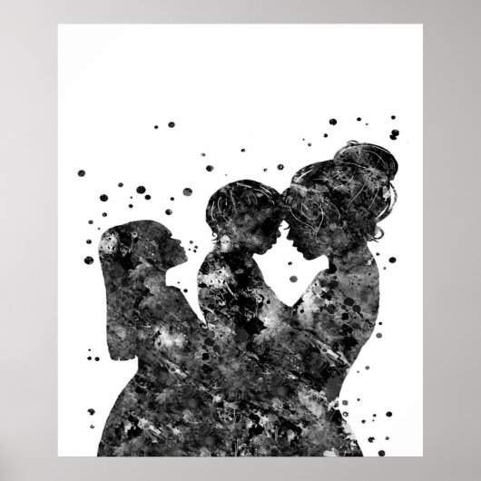 Moederdochter zoon Gift, Familie Birthday Gift Ide Poster (Voorkant)