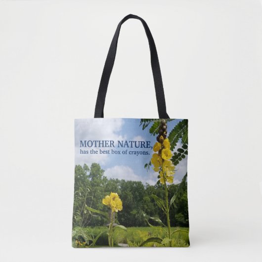 Moederdoos van de Natuur van Crayons Tote Bag (Voorkant)