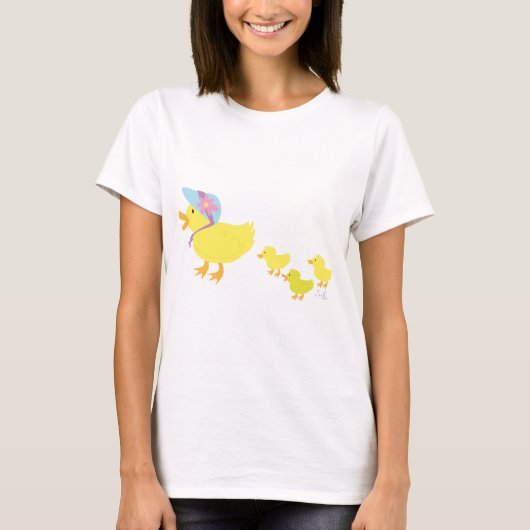 moedereend t-shirt (Voorkant)