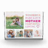 Moederfamilie Foto Collage Modern Typografie (Voorkant)