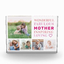 Moederfamilie Foto Collage Modern Typografie