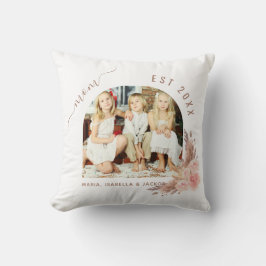 Moederfoto pampas gras roos goudroze moeder kussen