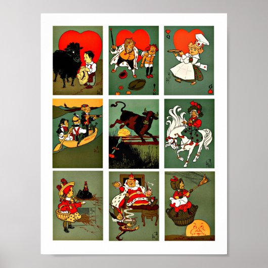 MoederGans-kinderrijmpjes Sprookjeskunst Poster (Voorkant)
