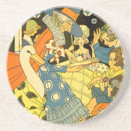  moederganzenboeken voor kinderen zandsteen onderzetter (Voorkant)