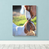Moedergeiten en Baby Canvas Afdruk (Insitu (Houten vloer))