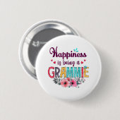 Moedergeluk is een grasmie van elke dag. ronde button 5,7 cm (Voorkant /achterkant)