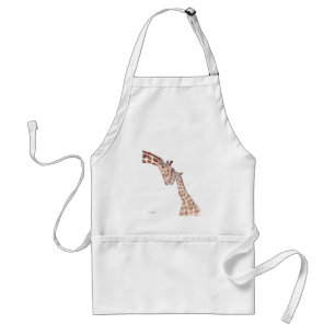Moedergiraf met baby standaard schort