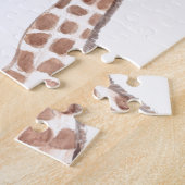 Moedergiraf met babyvoeding legpuzzel (Zijkant)