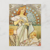 Moedergodin Art Nouveau Briefkaart (Voorkant)