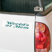 Moedergroene tekst bumpersticker (Op Truck)