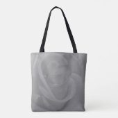Moederhart dicht bij een witte roos tote bag (Achterkant)