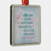 Moederhart  metalen ornament (Rechts)