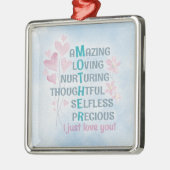 Moederhart  metalen ornament (Links)