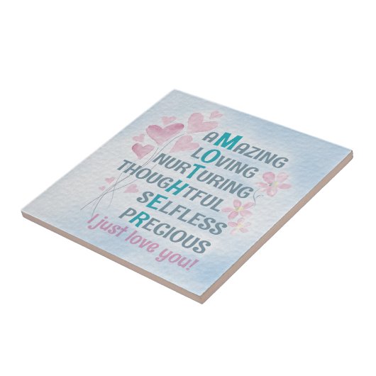 Moederhart Tegeltje (Zijkant)