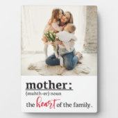 Moederhart van de familiefotofstand fotoplaat (voorkant)