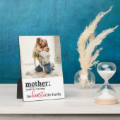 Moederhart van de familiefotofstand fotoplaat (Zijkant)