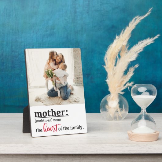 Moederhart van de familiefotofstand fotoplaat (Zijkant)
