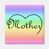 moederhartregenboog magneet (Voorkant)