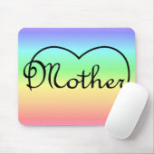 moederhartregenboog muismat (Met muis)