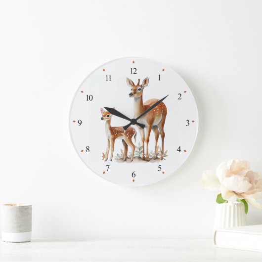 Moederhert en kalf kinderkamer klok (Huis)