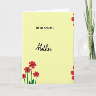Moederkaart voor mijn speciale moeder kaart