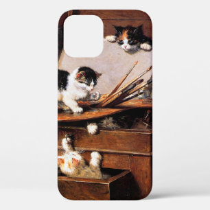 Moederkat en Kittens op tafel Case-Mate iPhone Case