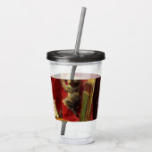 Moederkat en Kittens spelen met gitaar Acryl Drinkbeker (Achterkant)