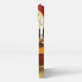 Moederkat en Kittens spelen met gitaar iPhone Hoesje (Linkerkant)