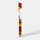 Moederkat en Kittens spelen met gitaar iPhone Hoesje (Linkerkant)