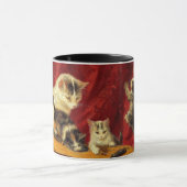Moederkat en Kittens spelen met gitaar Mok (Midden)