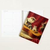 Moederkat en Kittens spelen met gitaar Planner (Display)