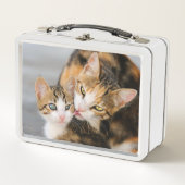 Moederkat houdt van Cute Baby Kitten Animal Pet Fo (Voorkant)