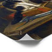  moederkat Kittens Geografie Wereld Wereldbol Poster (Hoek)