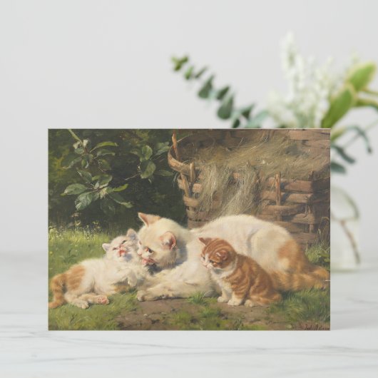 Moederkat met Kittens | Julius Adam de Jongere (Staand voorkant)