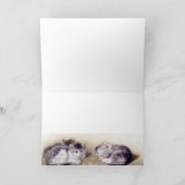 MOEDERKAT MET KITTENS/Moederdag Kaart (Binnen)